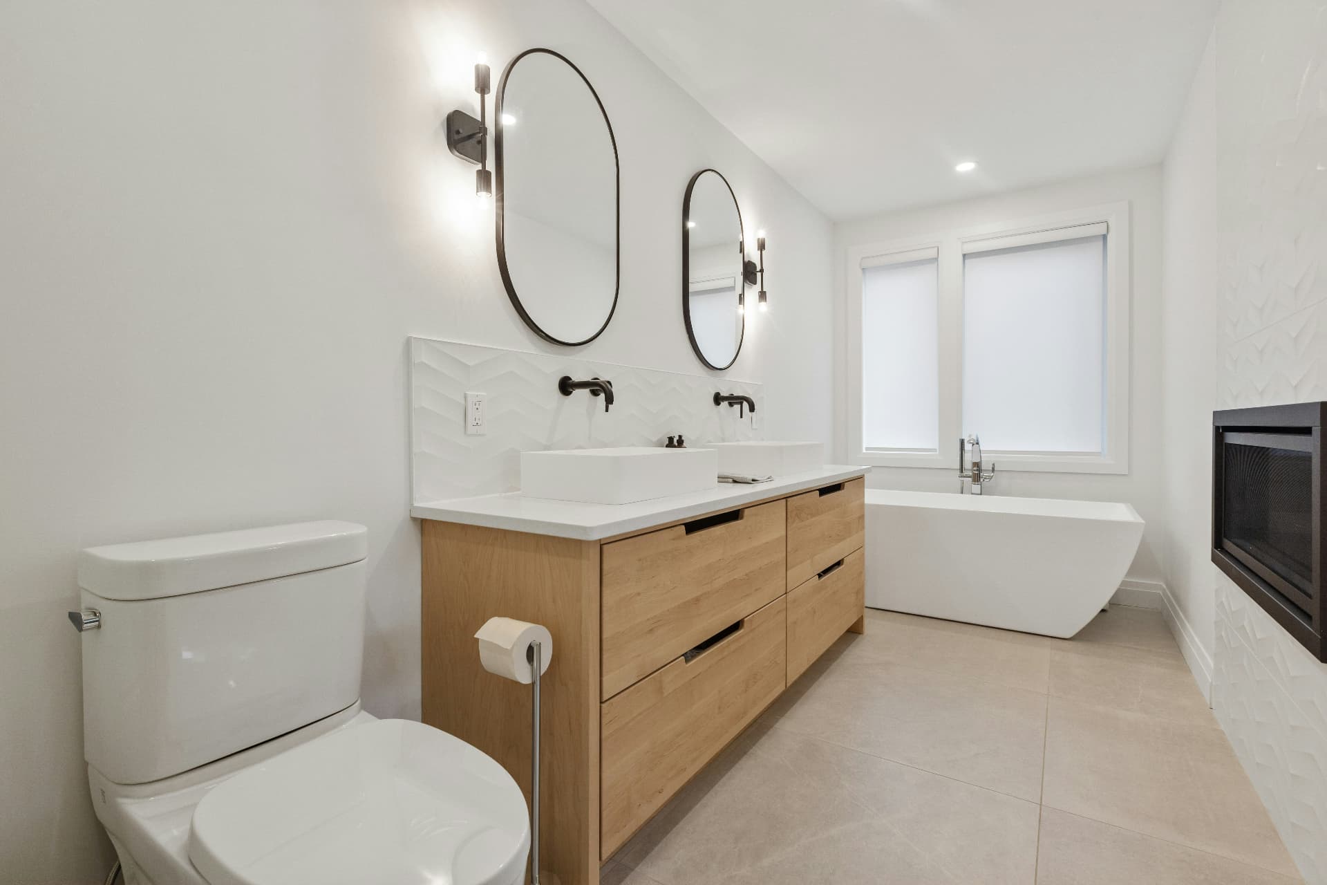 Contemporary Double Vanity Bath